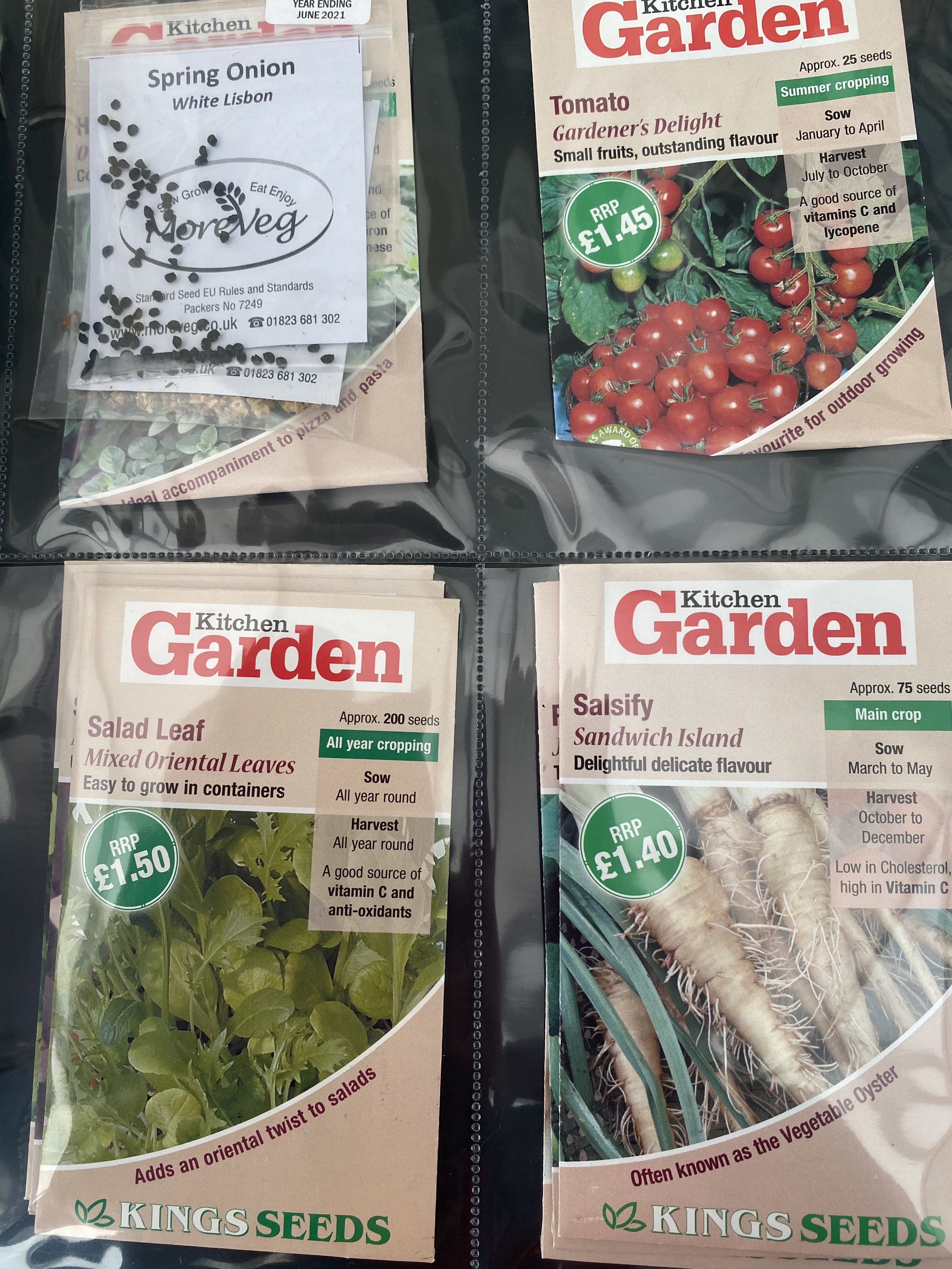 Seed storage plastic binder